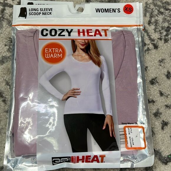 32 DEGREES Cozy Heat Long-Sleeve Scoop Neck Size XS NWT - Picture 1 of 4
